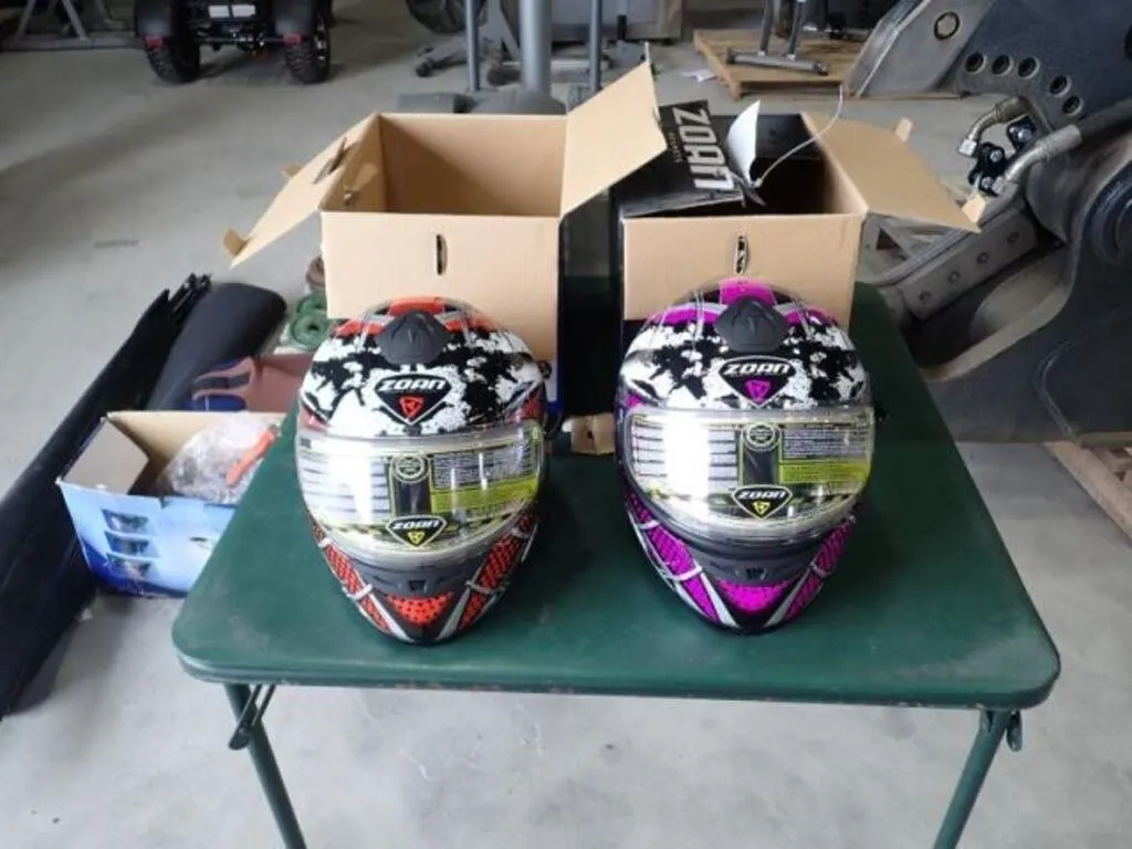 Qty Of (2) Zoan Snowmobile Helmets