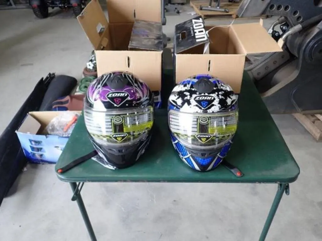 Qty Of (2) Zoan Snowmobile Helmets