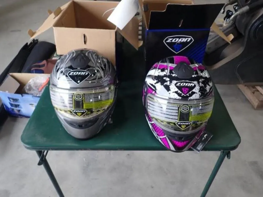 Qty Of (2) Zoan Snowmobile Helmets