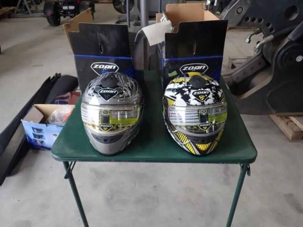 Qty Of (2) Zoan Snowmobile Helmets
