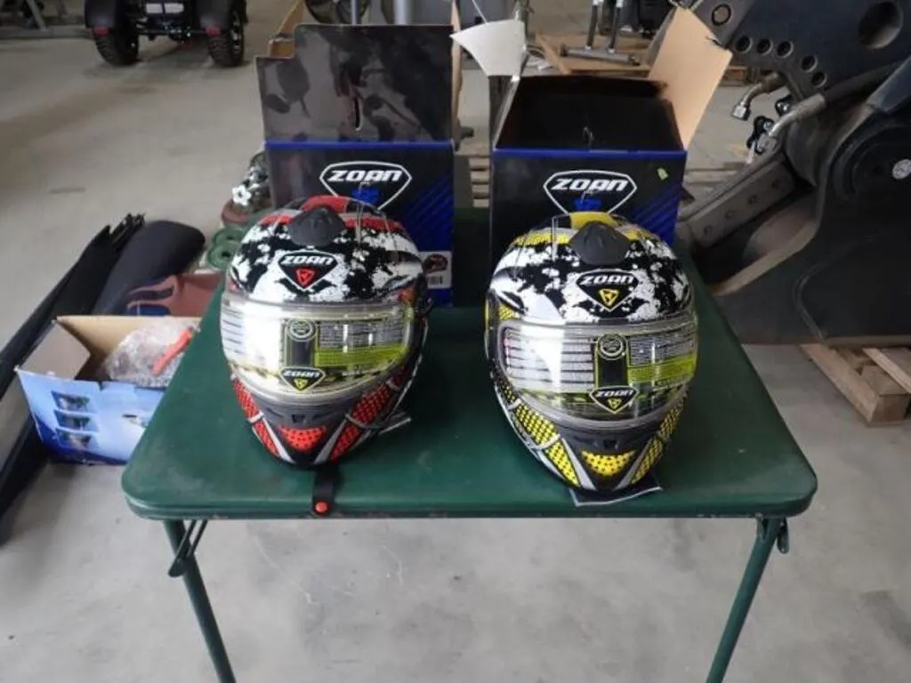 Qty Of (2) Zoan Snowmobile Helmets