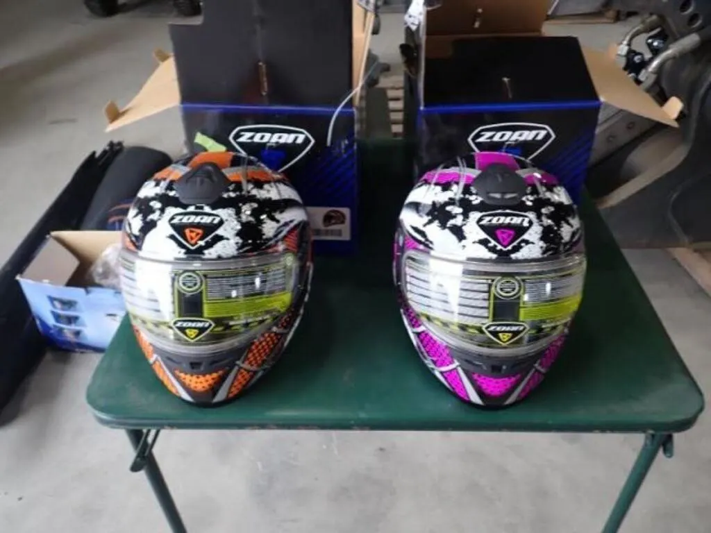 Qty Of (2) Zoan Snowmobile Helmets