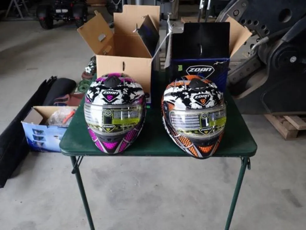 Qty Of (2) Zoan Snowmobile Helmets