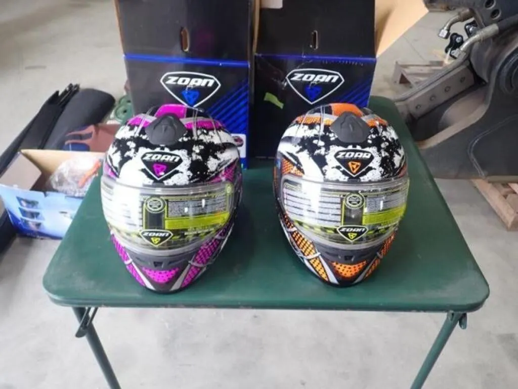 Qty Of (2) Zoan Snowmobile Helmets