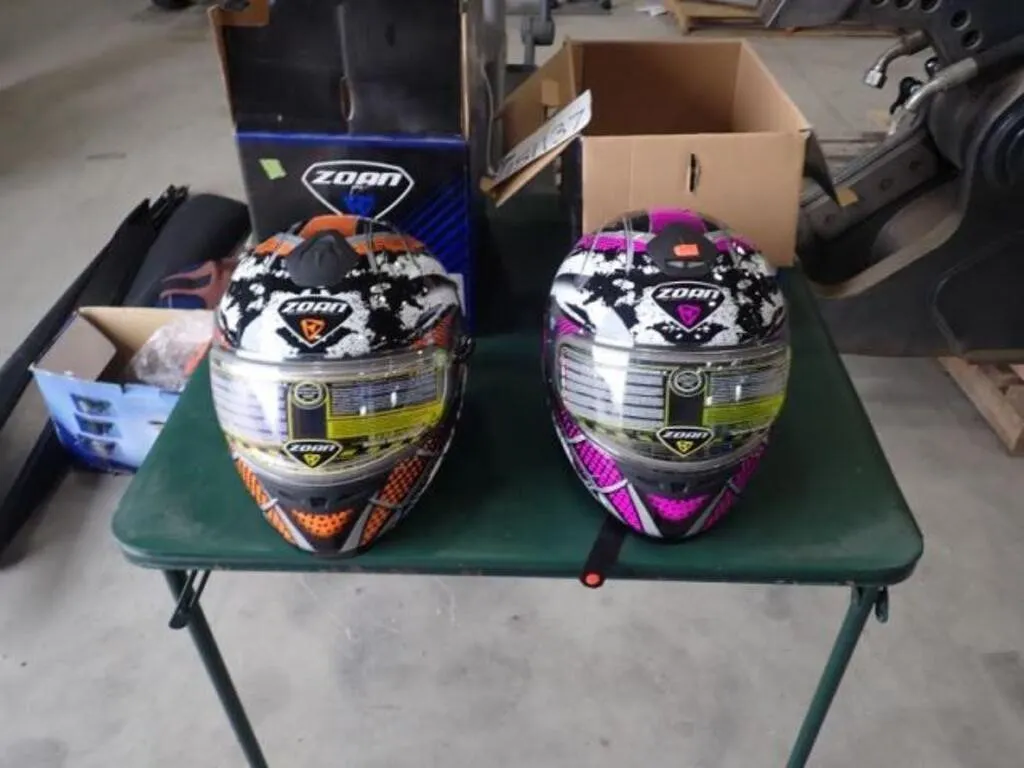 Qty Of (2) Zoan Snowmobile Helmets