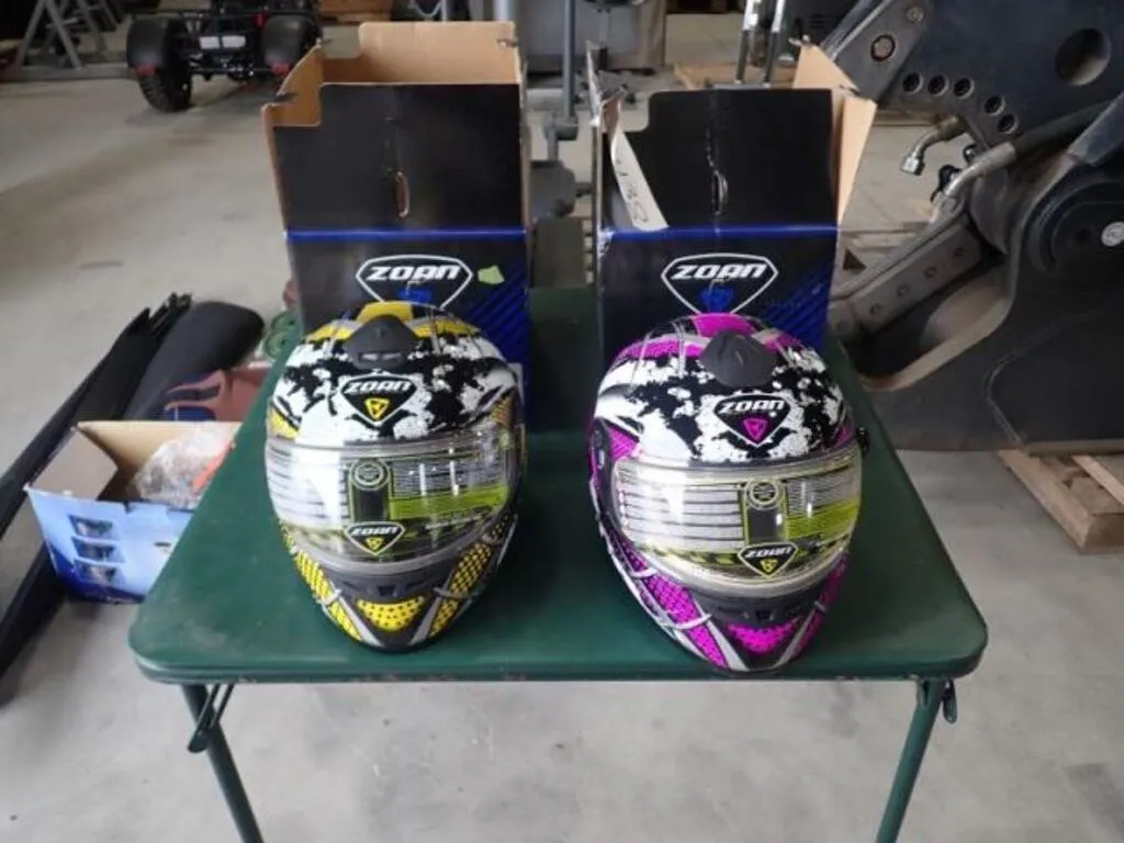 Qty Of (2) Zoan Snowmobile Helmets