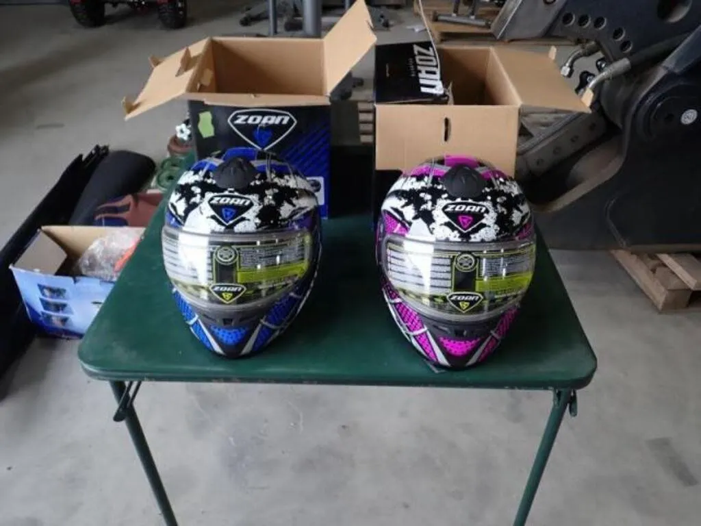 Qty Of (2) Zoan Snowmobile Helmets