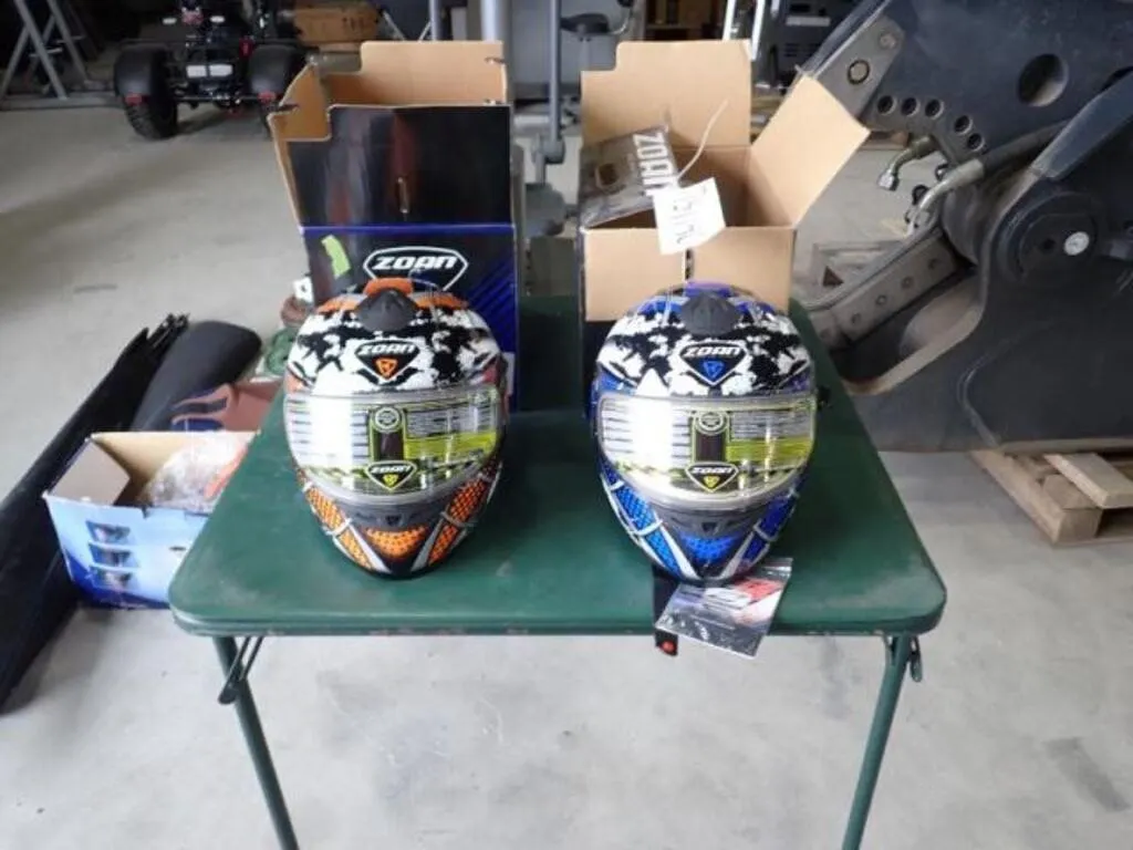 Qty Of (2) Zoan Snowmobile Helmets