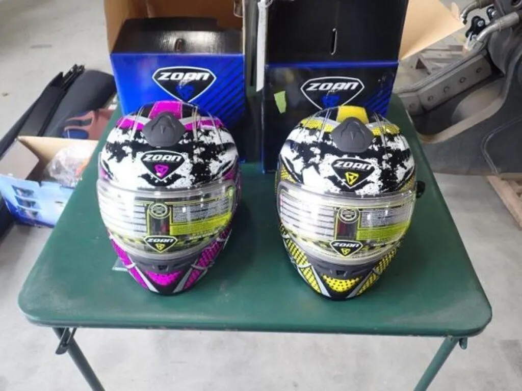 Qty Of (2) Zoan Snowmobile Helmets