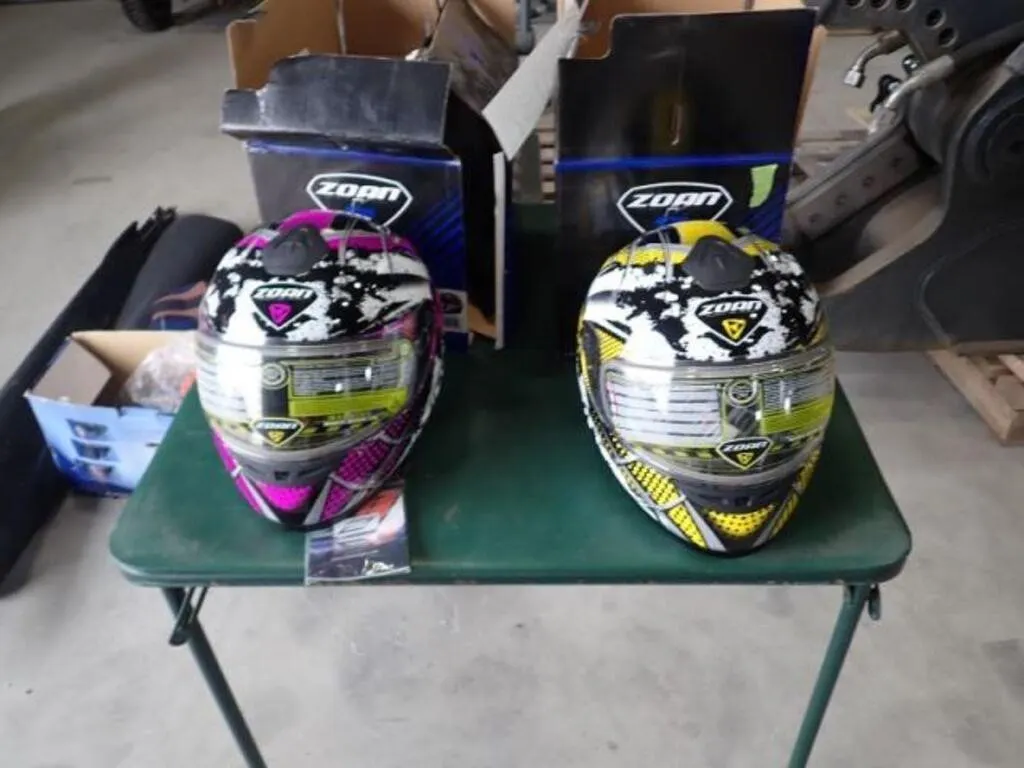 Qty Of (2) Zoan Snowmobile Helmets