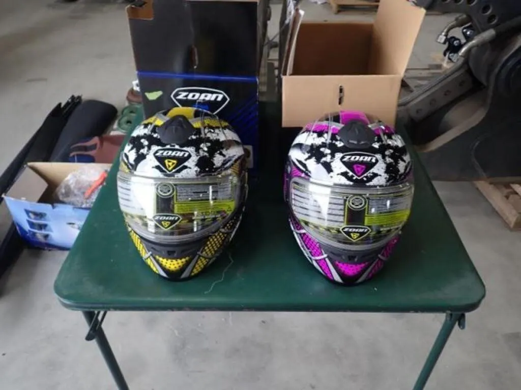 Qty Of (2) Zoan Snowmobile Helmets