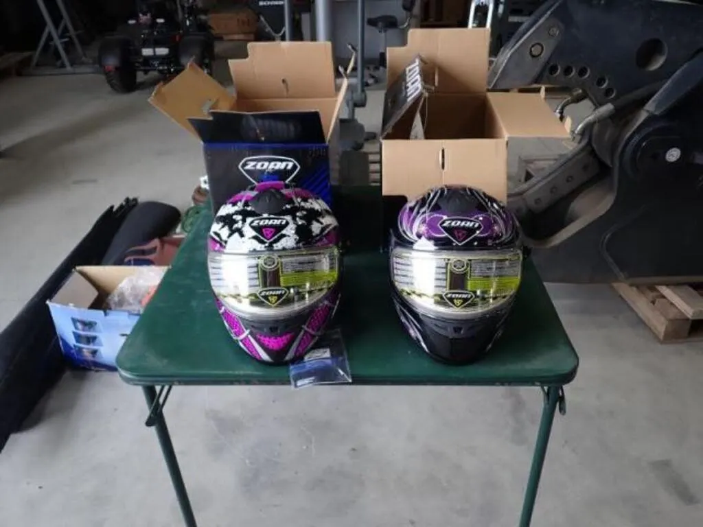 Qty Of (2) Zoan Snowmobile Helmets