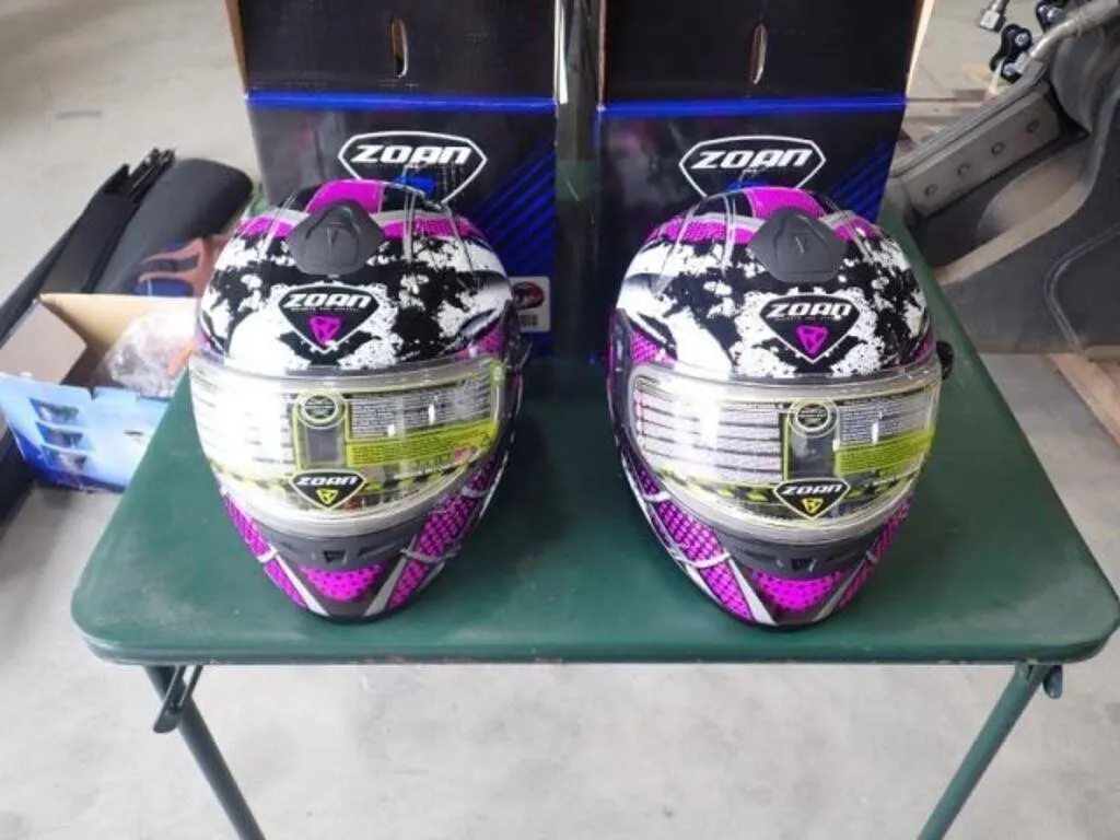 Qty Of (2) Zoan Snowmobile Helmets