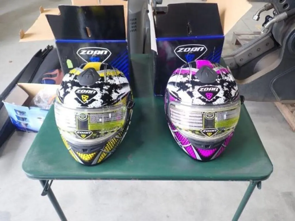 Qty Of (2) Zoan Snowmobile Helmets