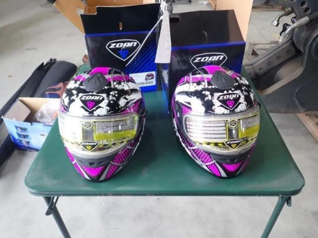 Qty Of (2) Zoan Snowmobile Helmets