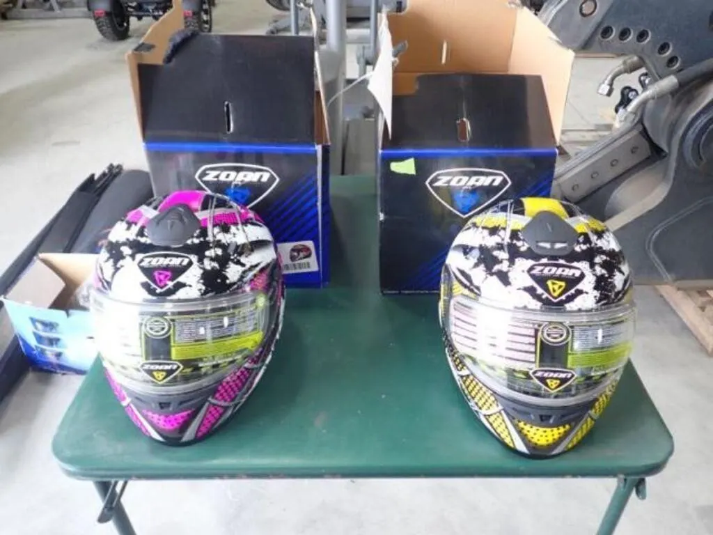 Qty Of (2) Zoan Snowmobile Helmets
