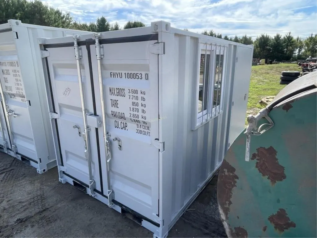 10' x 6' x 78" Storage Container w/window & Door