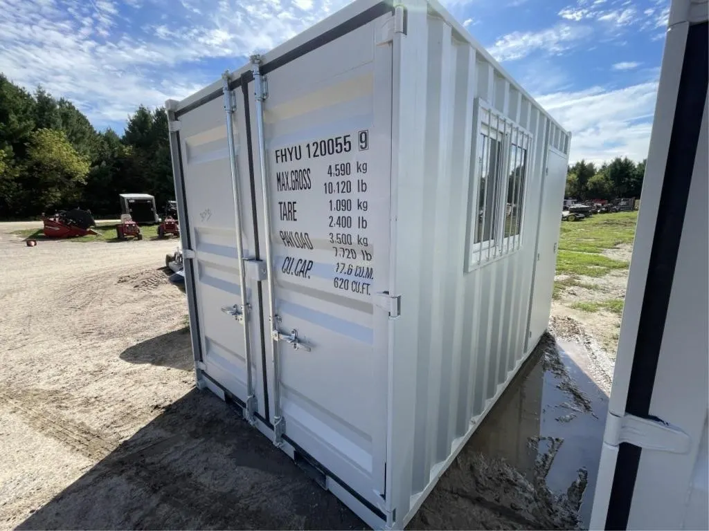 12' x 87" x 8' Storage Container w/window & Door