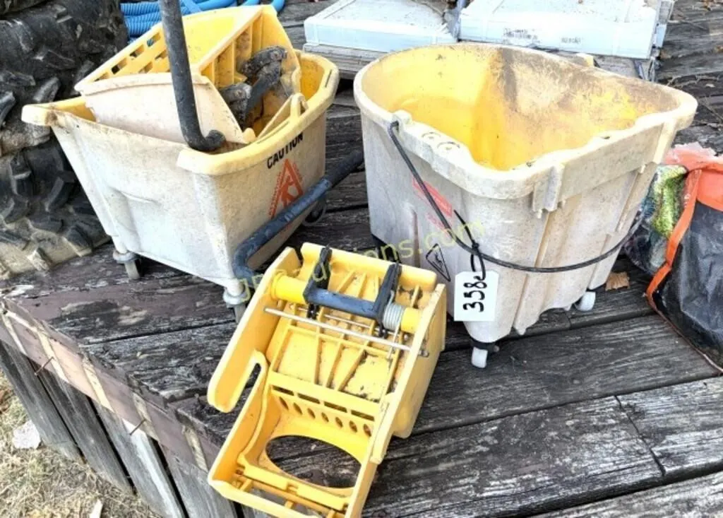 MOP BUCKETS - ONE DAMAGED