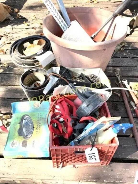 STRAPS, PLANTER, ETC - PILE