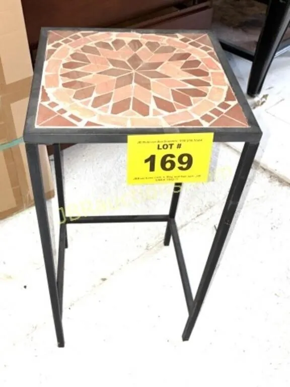 TILE TOP PLANT STAND