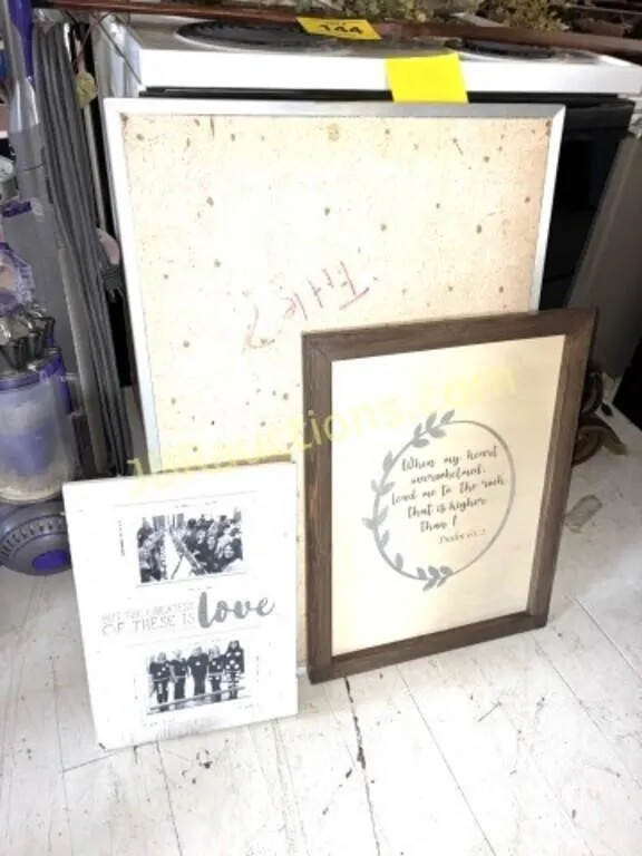 BULLETIN BOARD AND PICTURES