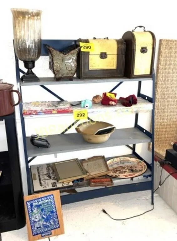 METAL SHELF - NO CONTENTS