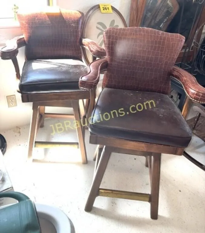 PAIR OF BAR STOOLS