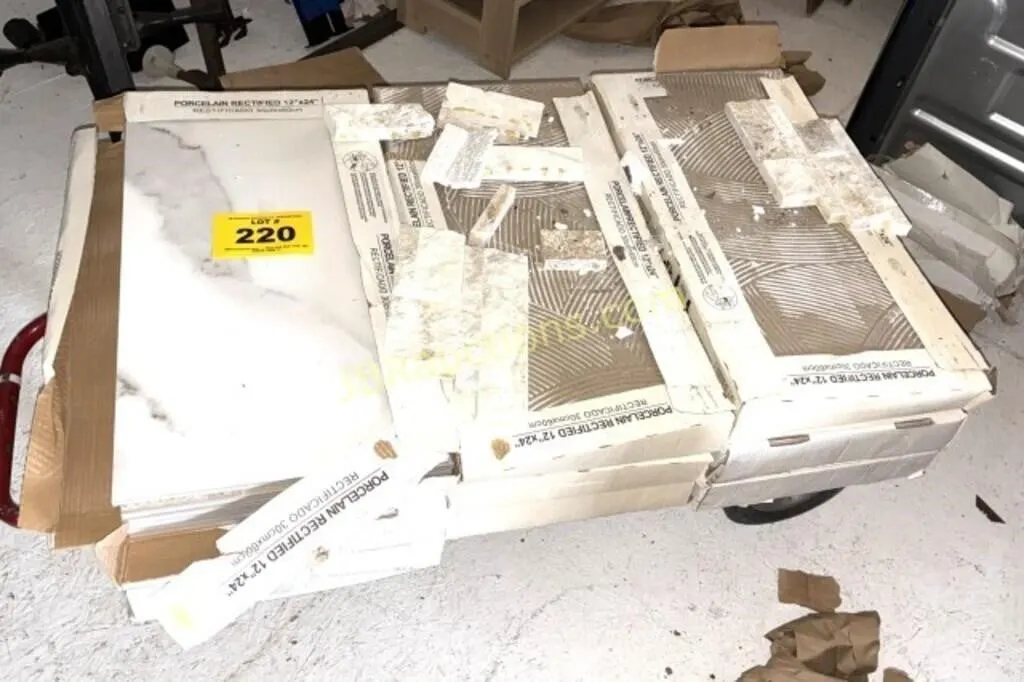 12"X24" PORCELAIN TILE - 9 BOXES