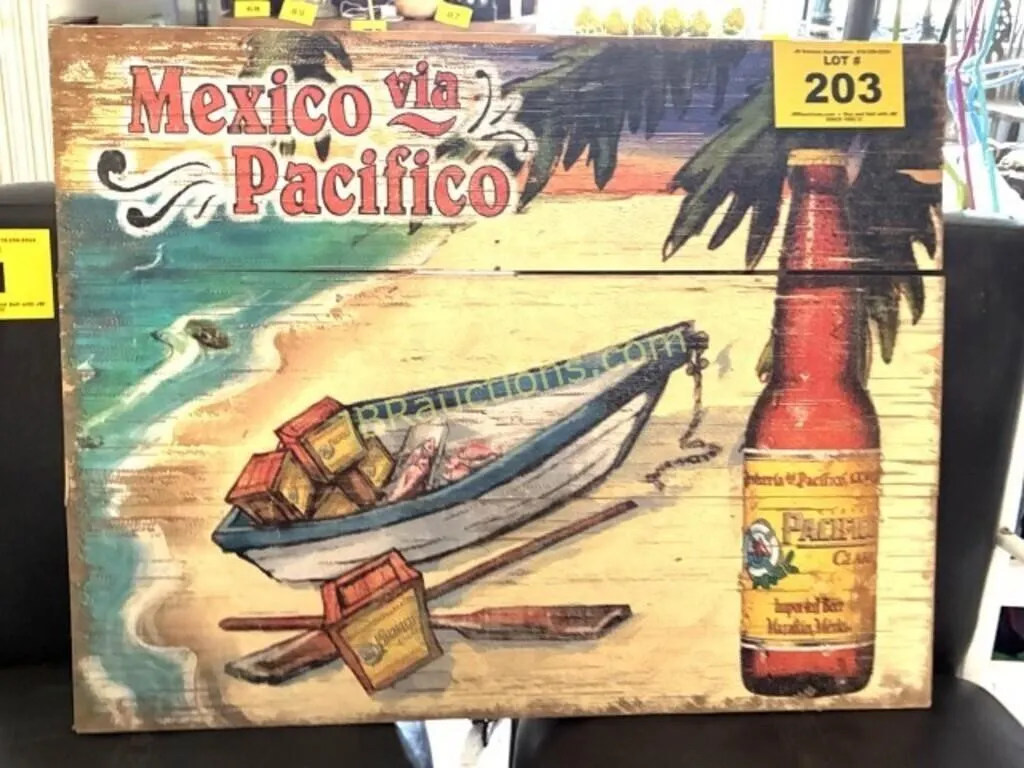 MEXICO VIA PACIFICO BEER SIGN