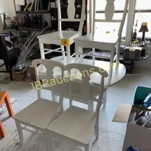 TABLE AND CHAIRS DROP LEAF - SEE NOTES