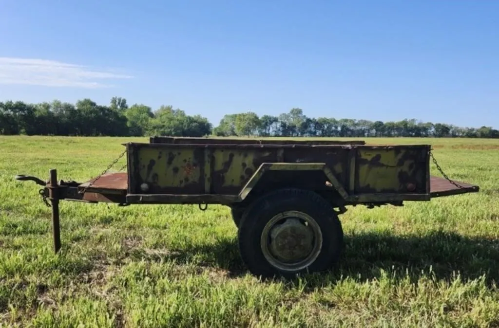50's Fruehauf M104 2-Wheel Military Cargo Trailer
