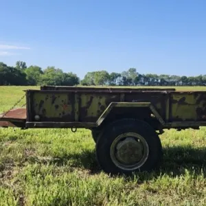 50's Fruehauf M104 2-Wheel Military Cargo Trailer