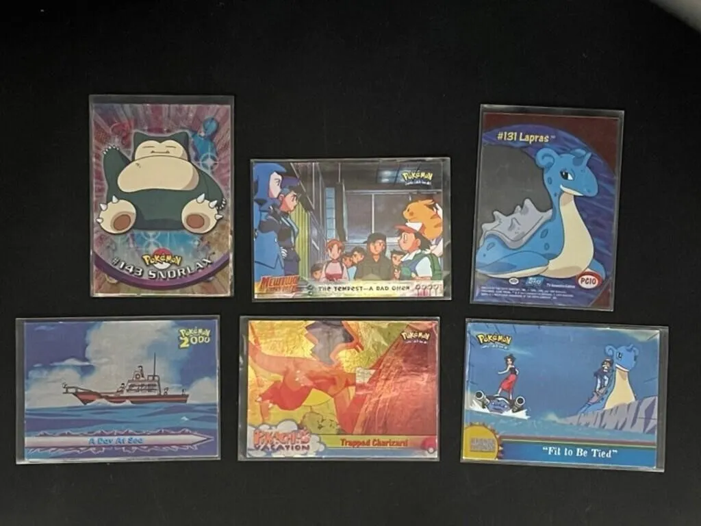 Pokemon Topps Trading Cards (Lot of 6)