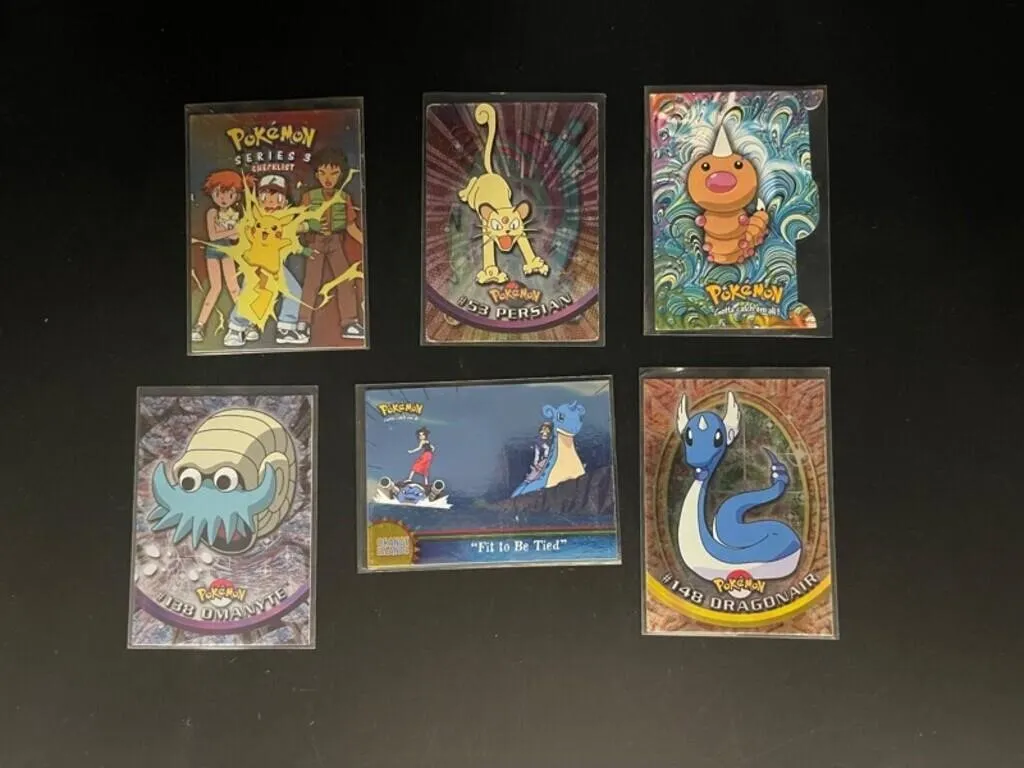 Pokemon Topps Series 3 Cards (Lot of 6)