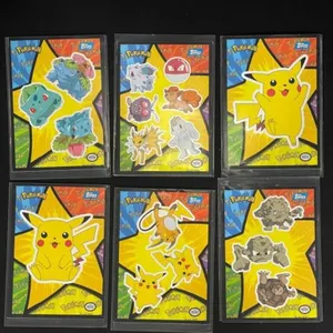 Pokemon Topps The First Movie Folders (Lot of 6)