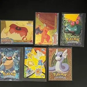 Pokemon Topps Cards & Sticker Sheet (Lot of 6)