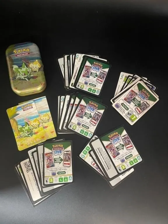 Pokemon TCG Paldea Friends Tin & Code Cards