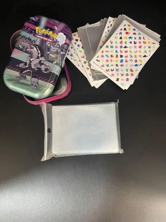 Pokemon TCG Tin, Stickers & Card Sleeves