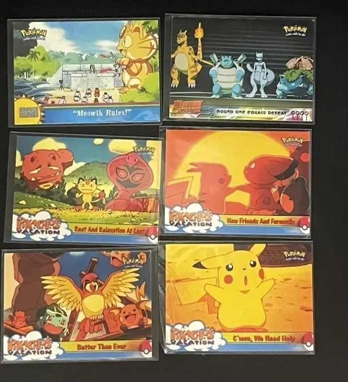 Pokemon Topps TV Cards (Lot of 6)