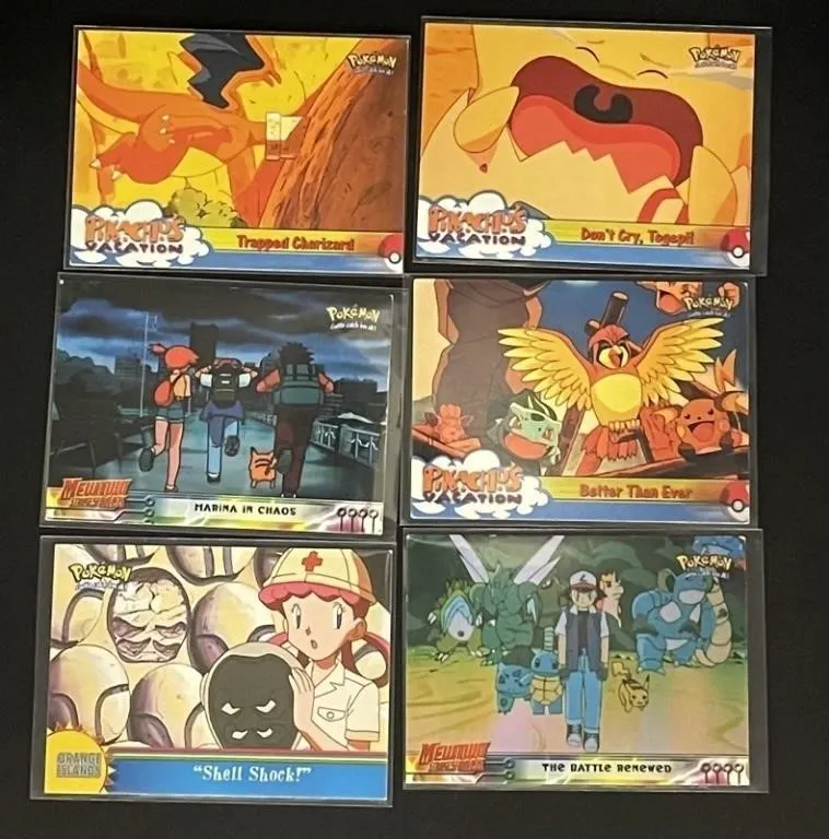 Pokemon Topps TV Trading Cards (Lot of 6)