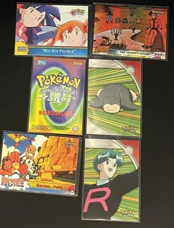 Topps Pokemon Cards - 6pc Set
