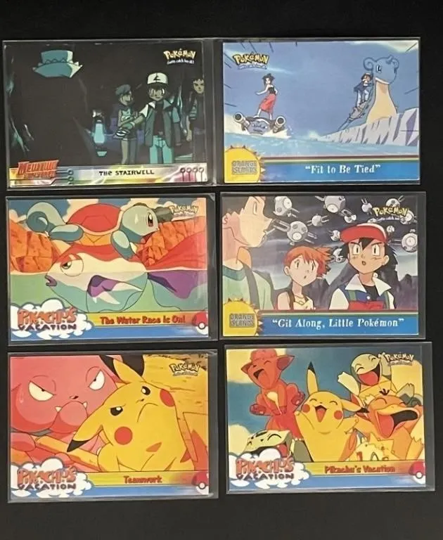 Pokemon Topps Episode Cards 6pc Set