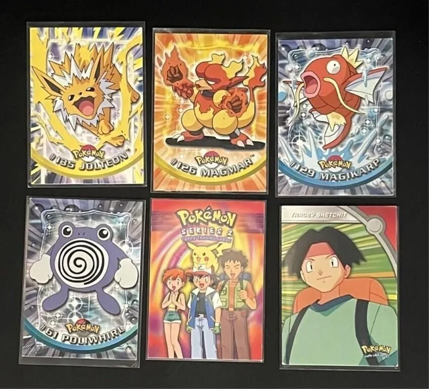 Pokemon Topps Trading Cards (Lot of 6)