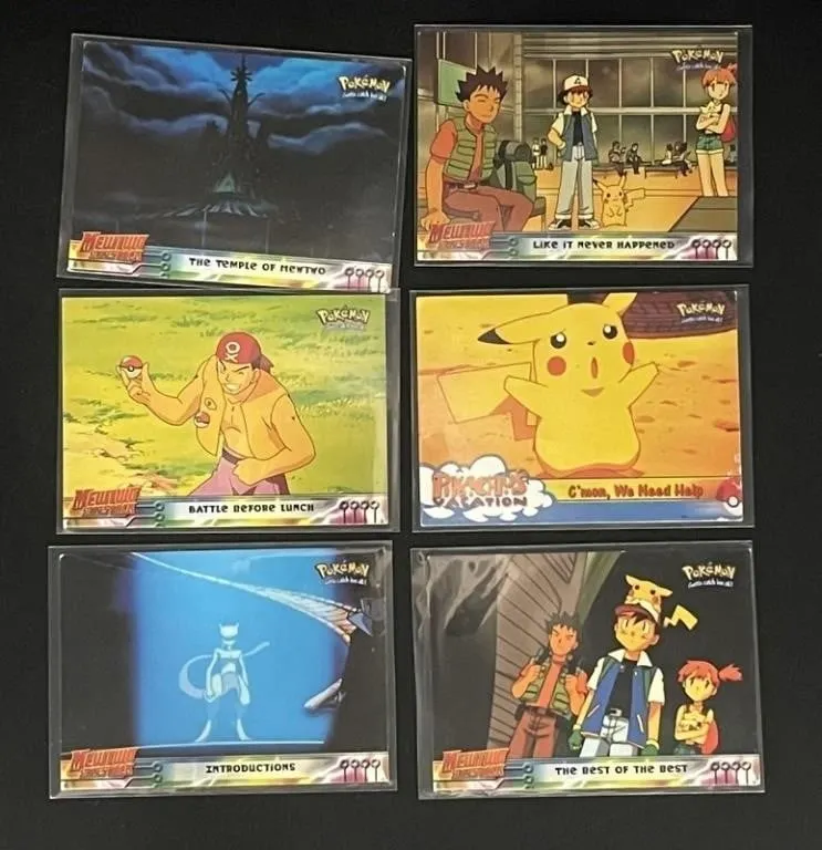 Pokemon Master Quest & Pikachu Cards (6pc)