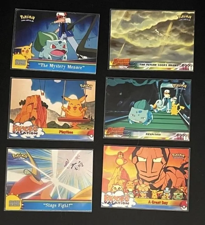 Vintage Topps Pokemon TV Cards (Lot of 6)
