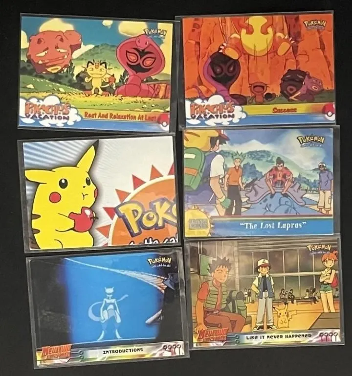 Pokemon Topps TV & Movie Cards (Lot of 6)
