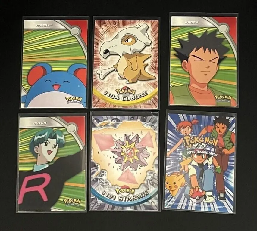 Pokemon Topps Heroes & Villains Cards (6)