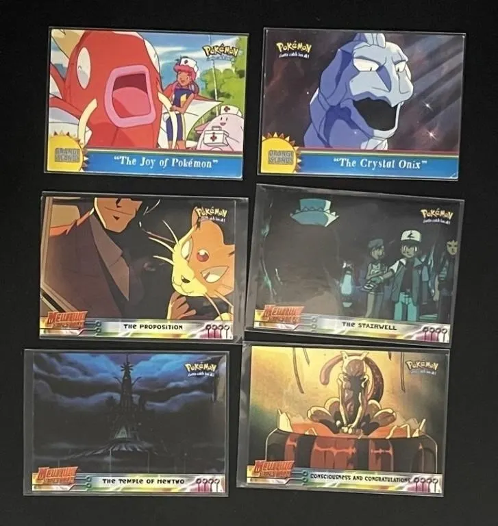 Pokemon Topps Animation Cards - 6pc