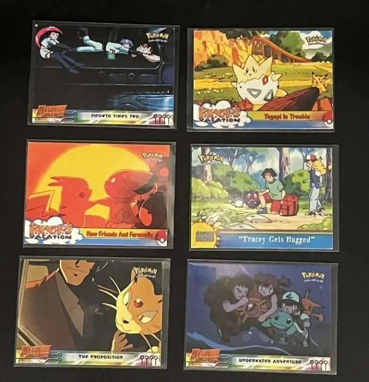 Topps Pokemon Animation Cards - 6pc